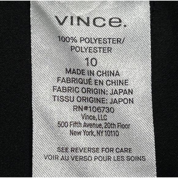 Vince Women's Size 10 Cropped Tapered Trousers Black VR68621640 - Picture 6 of 8
